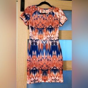 J Fashion Bodycon Blossom Dress Pink Blue Size S/M